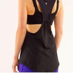 Lululemon Run for Your Money Pocket Tank Built in Bra